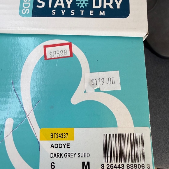 Beartraps Dark Grey Sued Leather Faux Fur Lined Booties Size 6 M - Picture 10 of 10